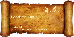Mandits Oguz névjegykártya